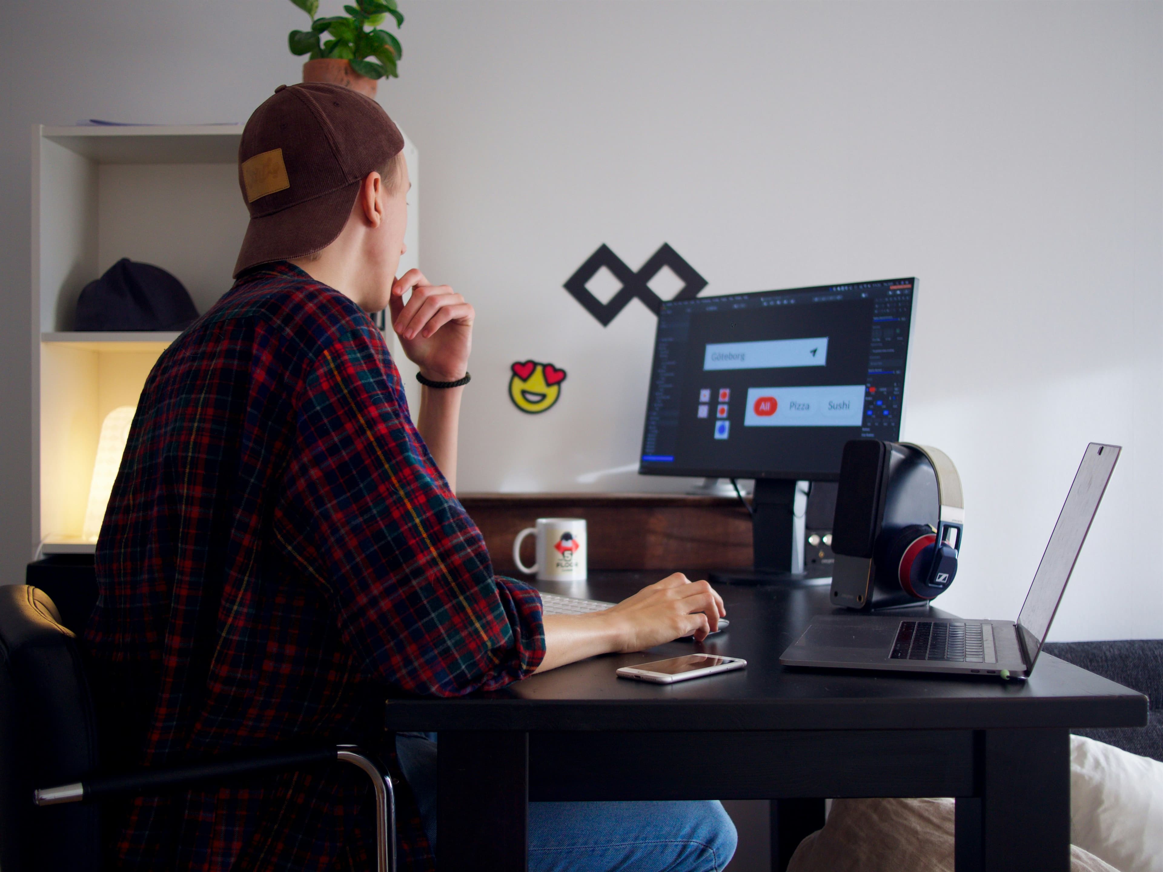 Freelancer managing invoices and payment tracking on laptop